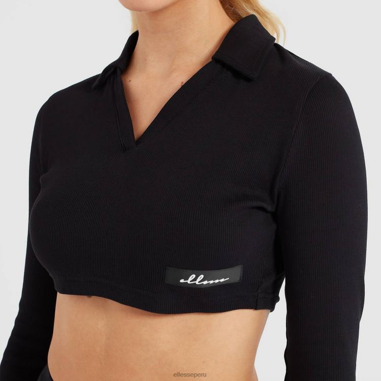 mujer camiseta corta harrie ropa Ellesse negro PZZNT197