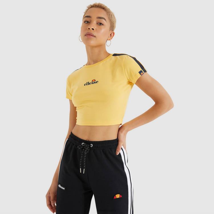 mujer camiseta corta latus ropa Ellesse amarillo PZZNT208