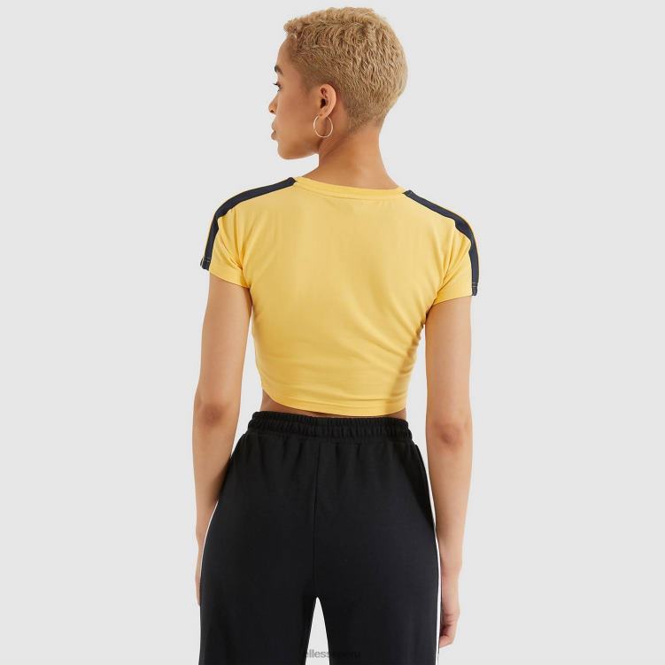 mujer camiseta corta latus ropa Ellesse amarillo PZZNT208