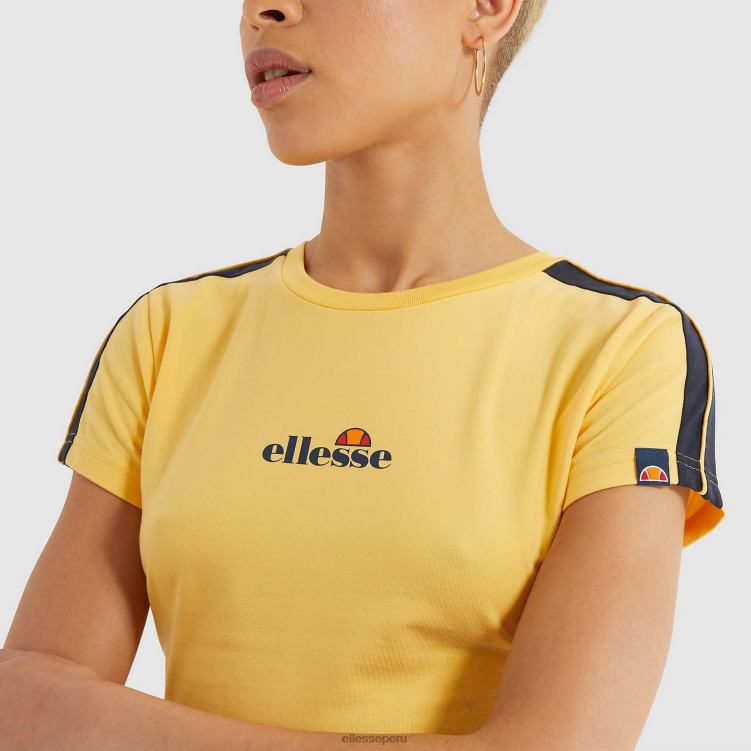 mujer camiseta corta latus ropa Ellesse amarillo PZZNT208