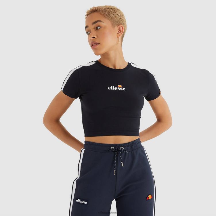 mujer camiseta corta latus ropa Ellesse negro PZZNT206