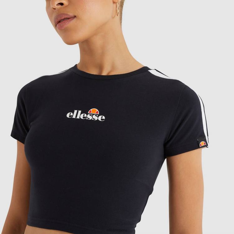 mujer camiseta corta latus ropa Ellesse negro PZZNT206
