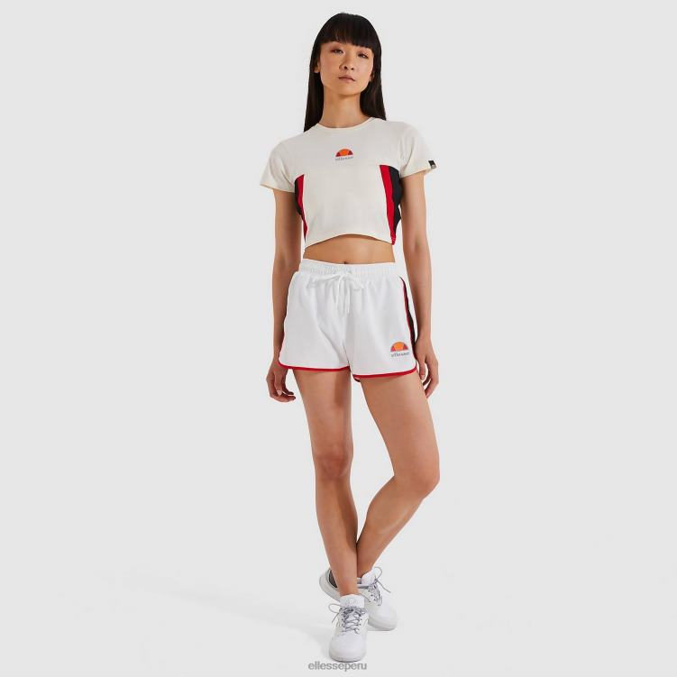 mujer camiseta corta mathia ropa Ellesse blanquecino PZZNT217