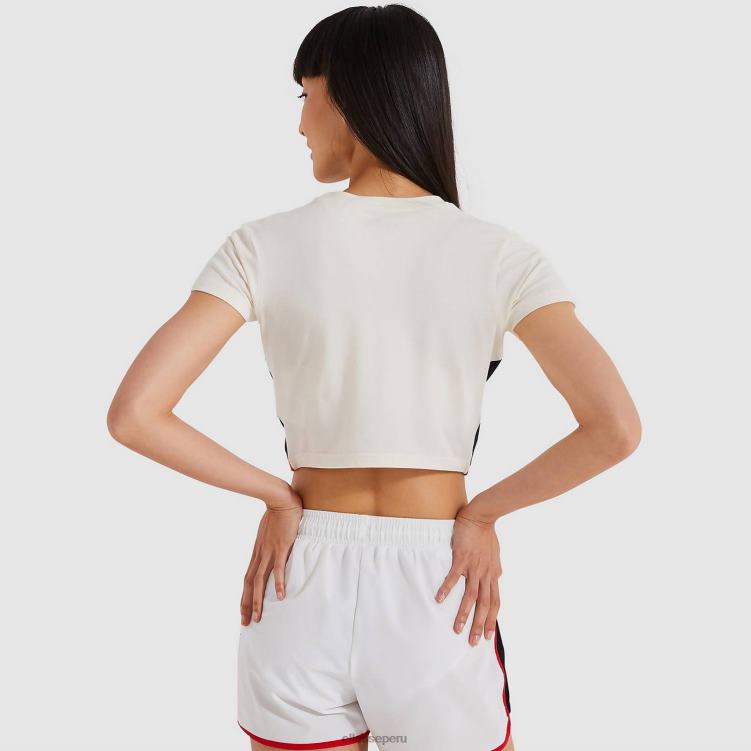 mujer camiseta corta mathia ropa Ellesse blanquecino PZZNT217