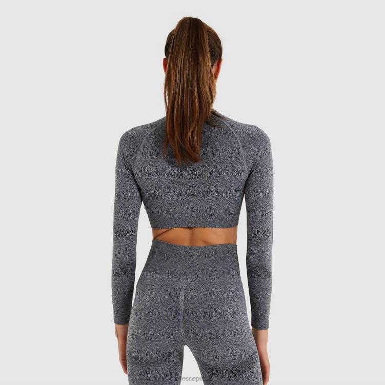 mujer camiseta corta vamp ls ropa Ellesse marga gris oscuro PZZNT201
