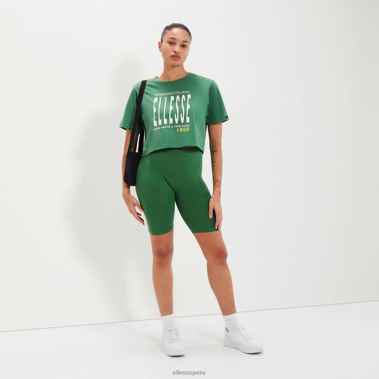 mujer camiseta corta volia ropa Ellesse verde PZZNT87