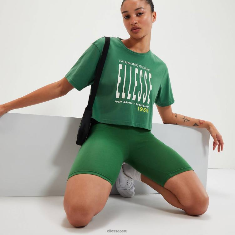 mujer camiseta corta volia ropa Ellesse verde PZZNT87