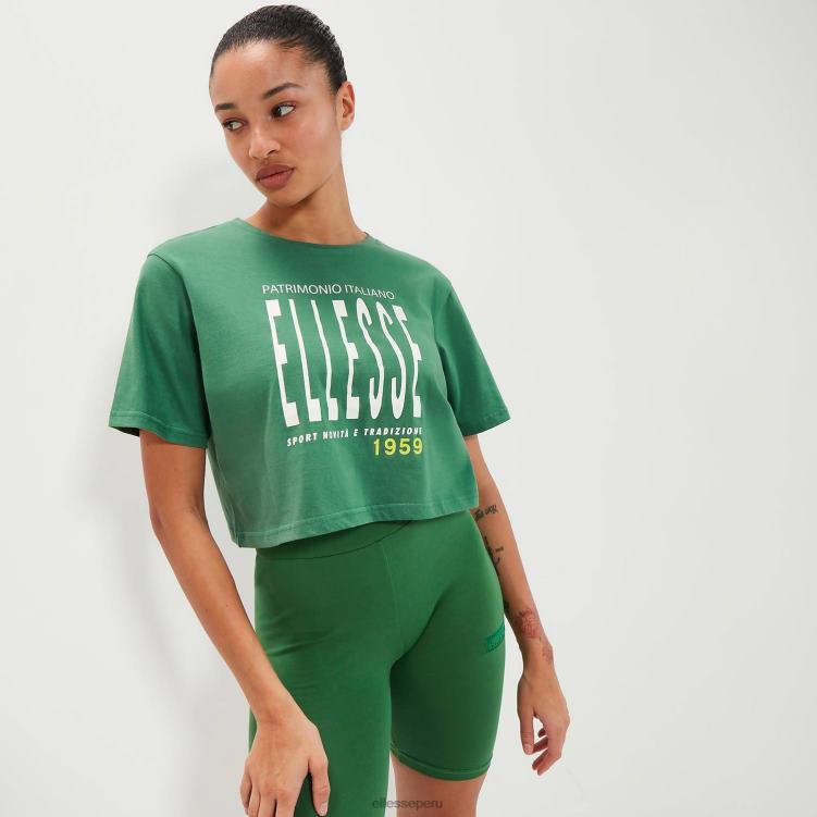 mujer camiseta corta volia ropa Ellesse verde PZZNT87