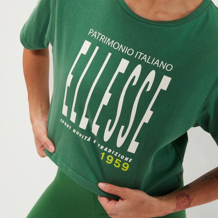 mujer camiseta corta volia ropa Ellesse verde PZZNT87