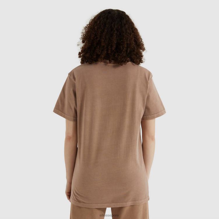mujer camiseta de achiote ropa Ellesse marrón PZZNT248