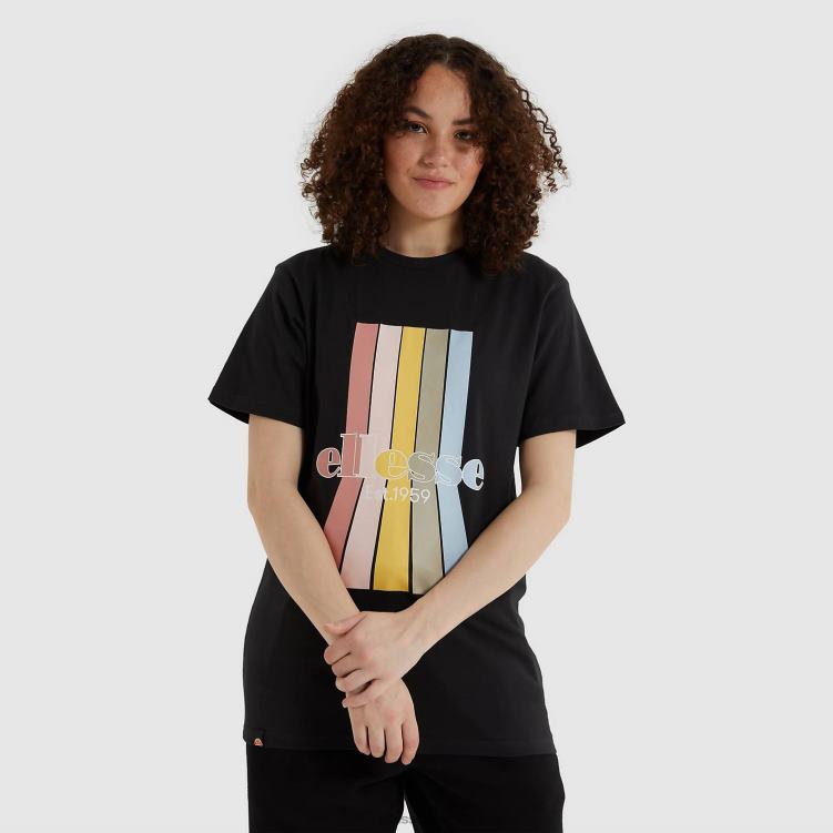 mujer camiseta lavanda lavada ropa Ellesse negro PZZNT218