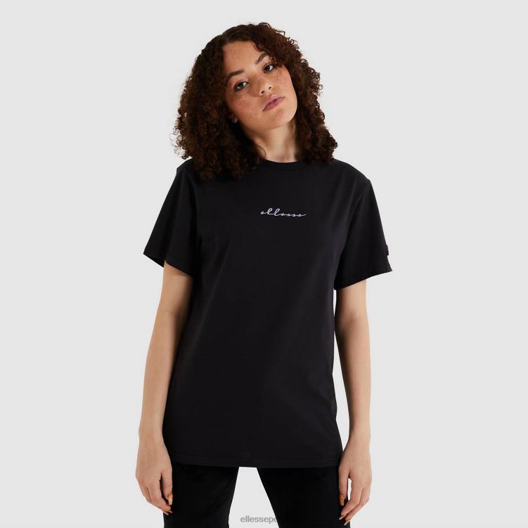 mujer camiseta miresa lavada ropa Ellesse negro PZZNT238