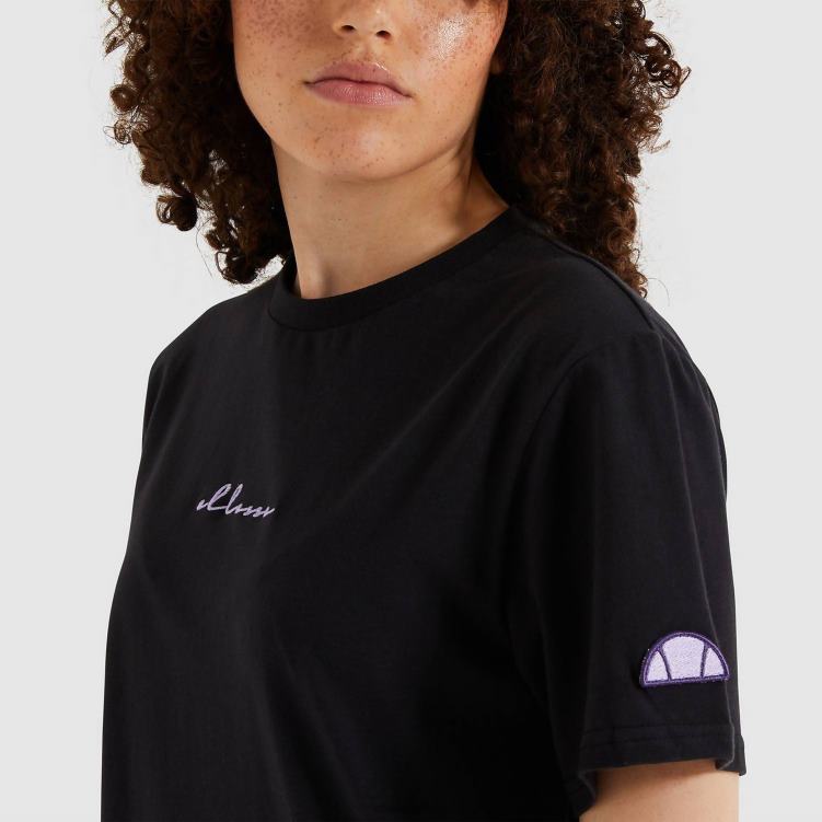 mujer camiseta miresa lavada ropa Ellesse negro PZZNT238