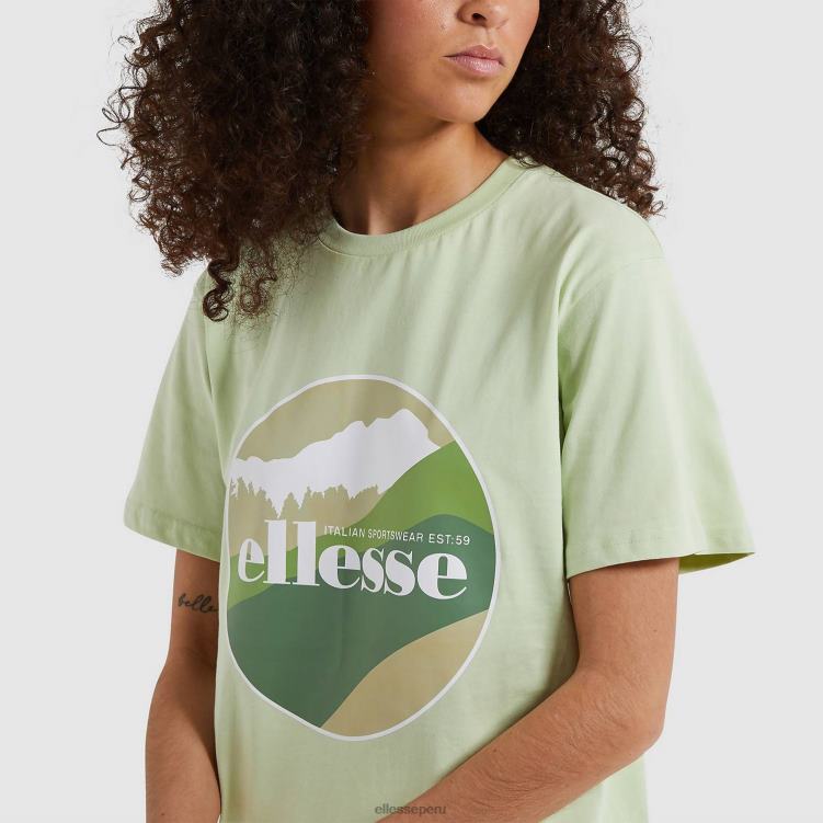 mujer camiseta shabunda ropa Ellesse verde claro PZZNT221