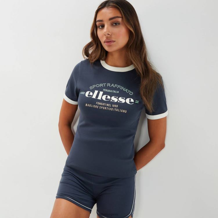 mujer camiseta telani ropa Ellesse azul oscuro PZZNT49