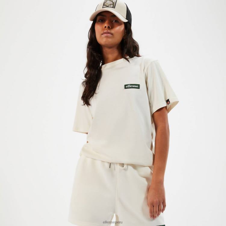 mujer camiseta tolín ropa Ellesse blanquecino PZZNT82
