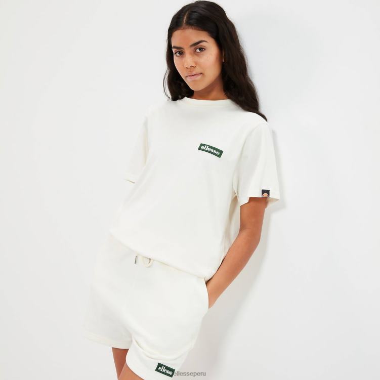 mujer camiseta tolín ropa Ellesse blanquecino PZZNT82