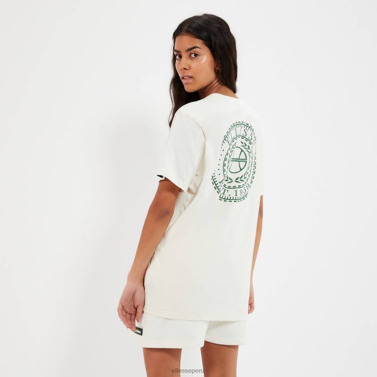 mujer camiseta tolín ropa Ellesse blanquecino PZZNT82
