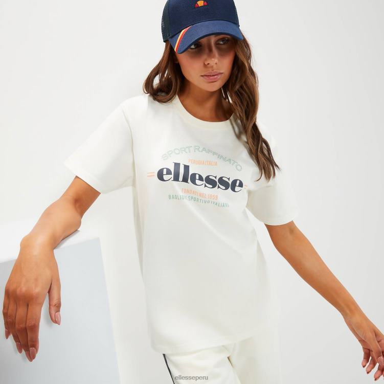 mujer camiseta tovo oversize ropa Ellesse blanquecino PZZNT58