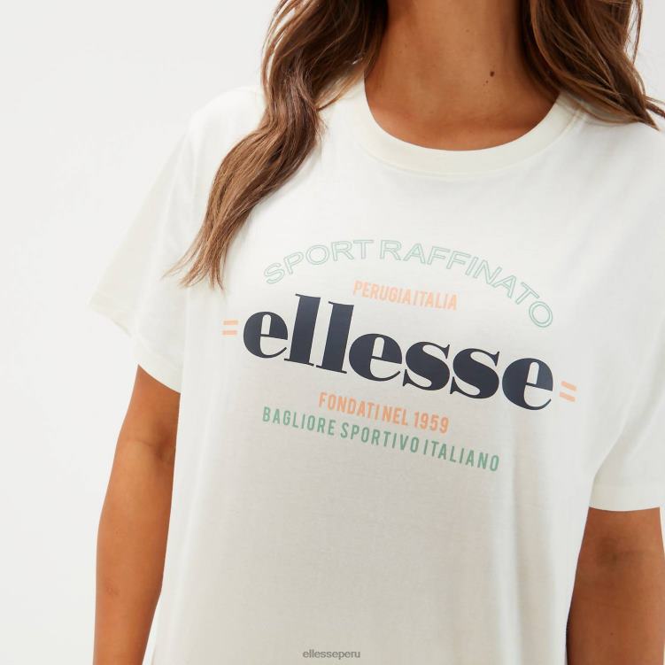 mujer camiseta tovo oversize ropa Ellesse blanquecino PZZNT58