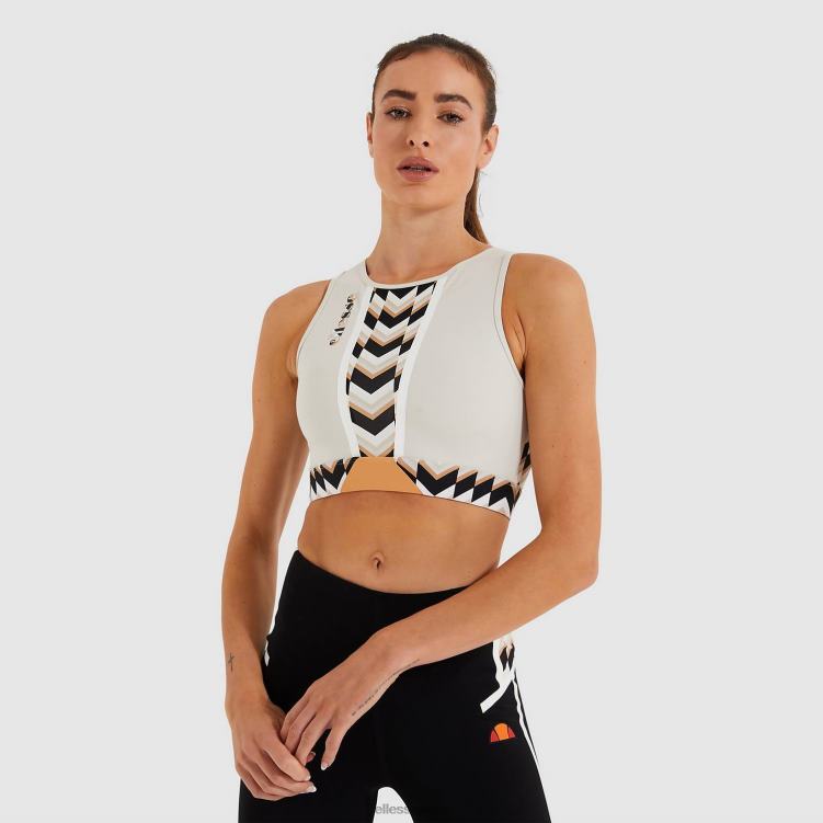 mujer chaleco corto chisporroteante ropa Ellesse gris claro PZZNT226