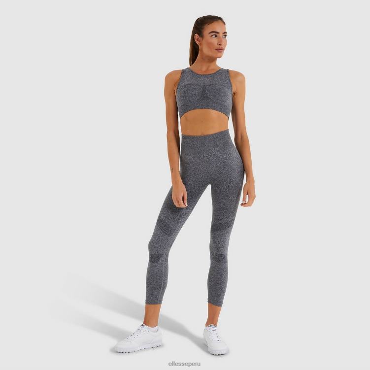 mujer chaleco corto en llamas ropa Ellesse marga gris PZZNT200