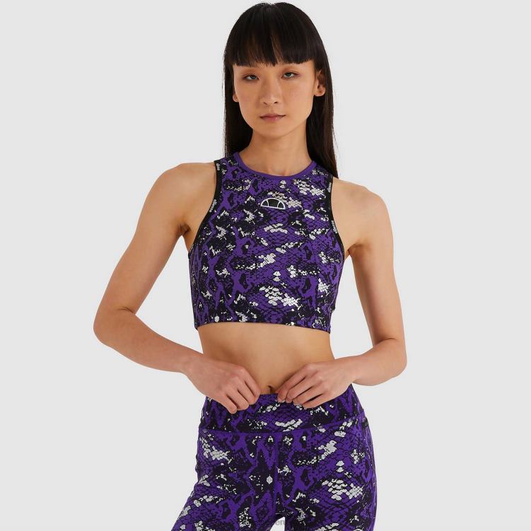 mujer chaleco corto kinarva ropa Ellesse todo estampado PZZNT199