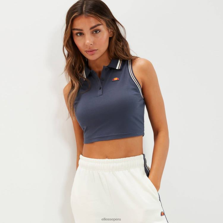 mujer chaleco corto villati ropa Ellesse azul oscuro PZZNT51