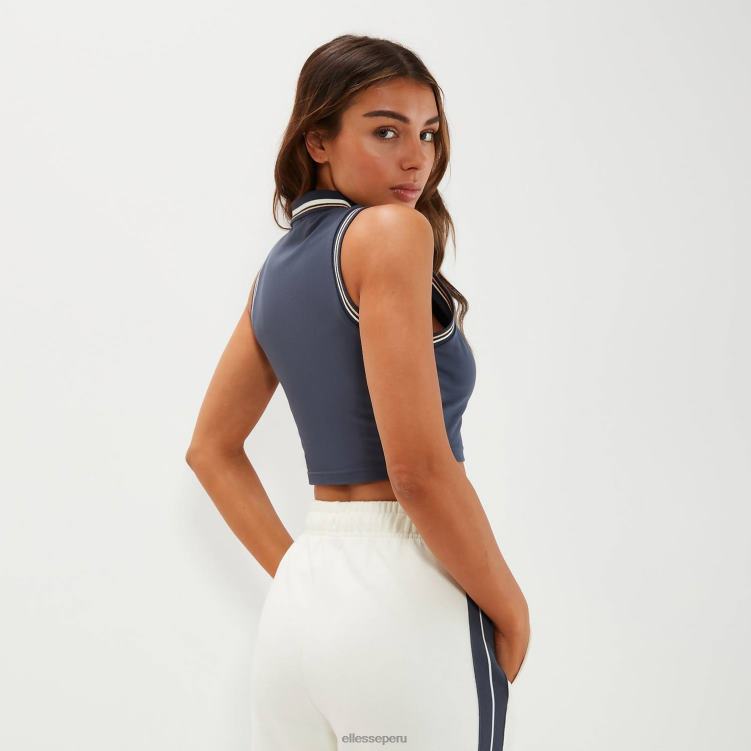 mujer chaleco corto villati ropa Ellesse azul oscuro PZZNT51