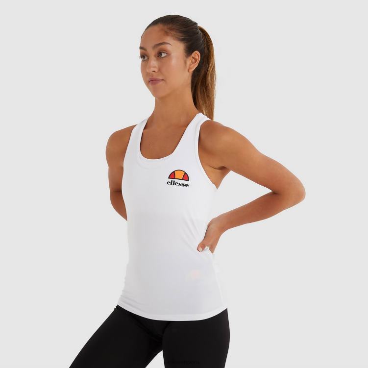 mujer top curasci sin mangas ropa Ellesse blanco PZZNT77