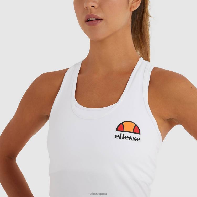 mujer top curasci sin mangas ropa Ellesse blanco PZZNT77