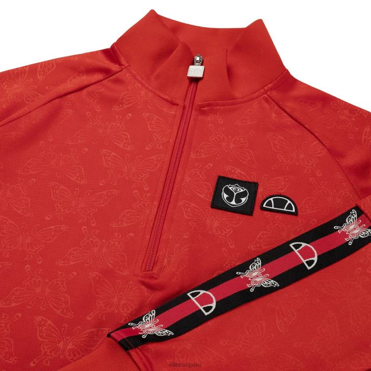 mujer parte superior de la pista del mañana ropa Ellesse rojo PZZNT19