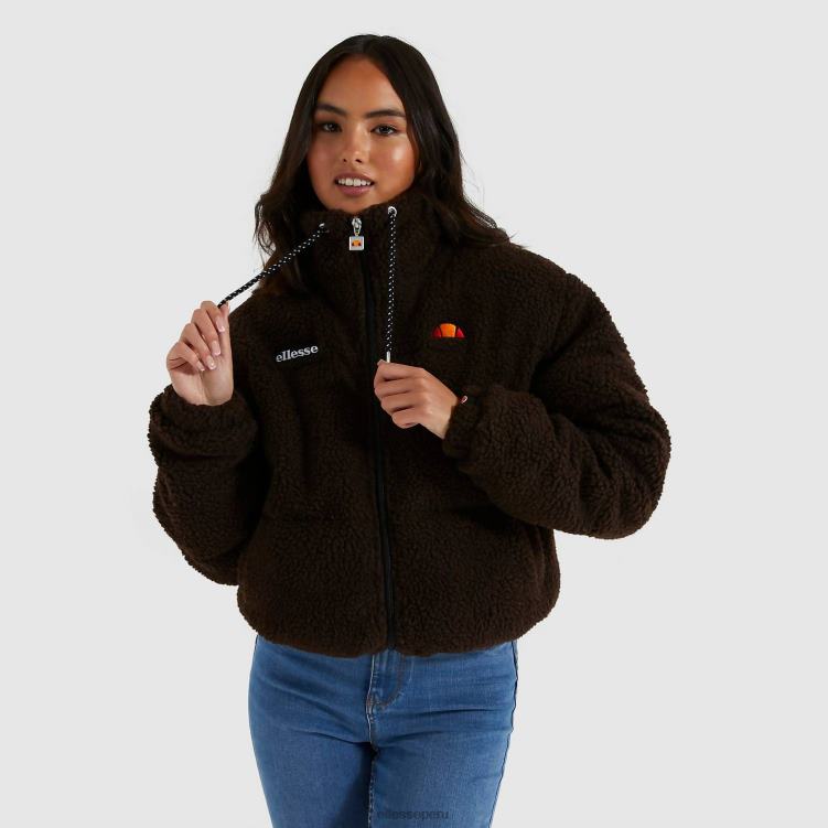 mujer chaqueta acolchada mollis ropa Ellesse marrón PZZNT165