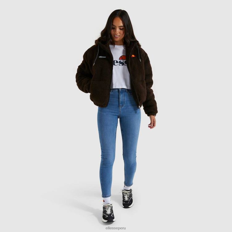 mujer chaqueta acolchada mollis ropa Ellesse marrón PZZNT165