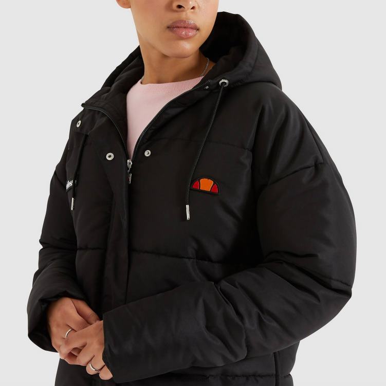 mujer chaqueta acolchada pejo ropa Ellesse negro PZZNT1