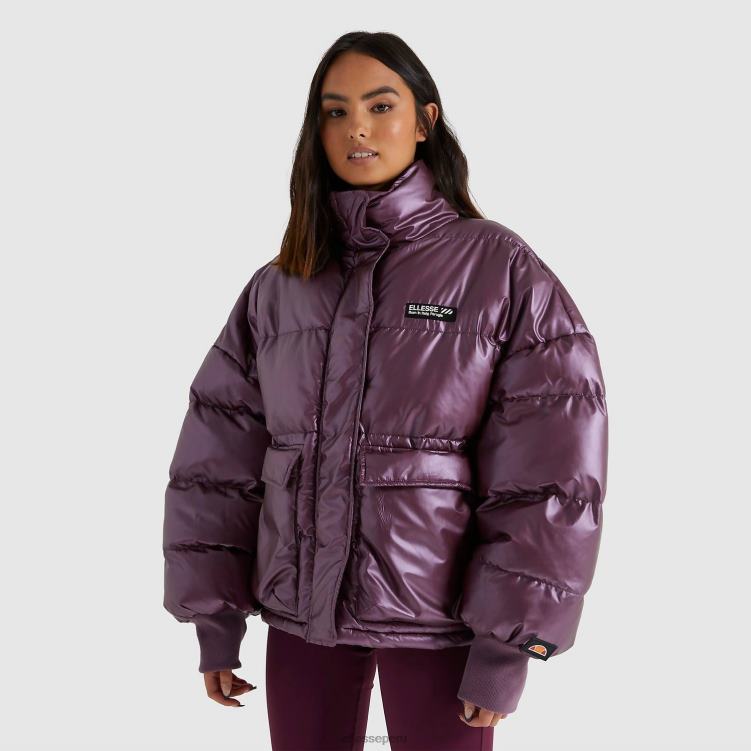mujer chaqueta vesuvio ropa Ellesse morado oscuro PZZNT159