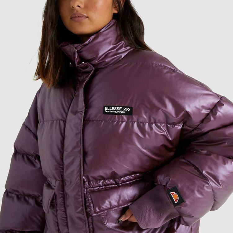 mujer chaqueta vesuvio ropa Ellesse morado oscuro PZZNT159