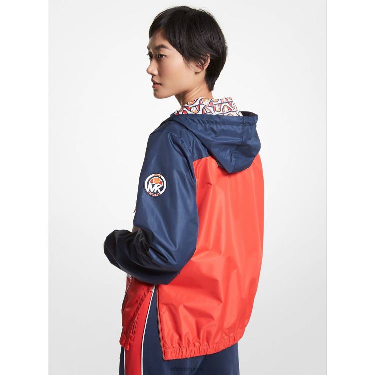 mujer cortavientos mk en mezcla de algodón ropa Ellesse bloque de color PZZNT157