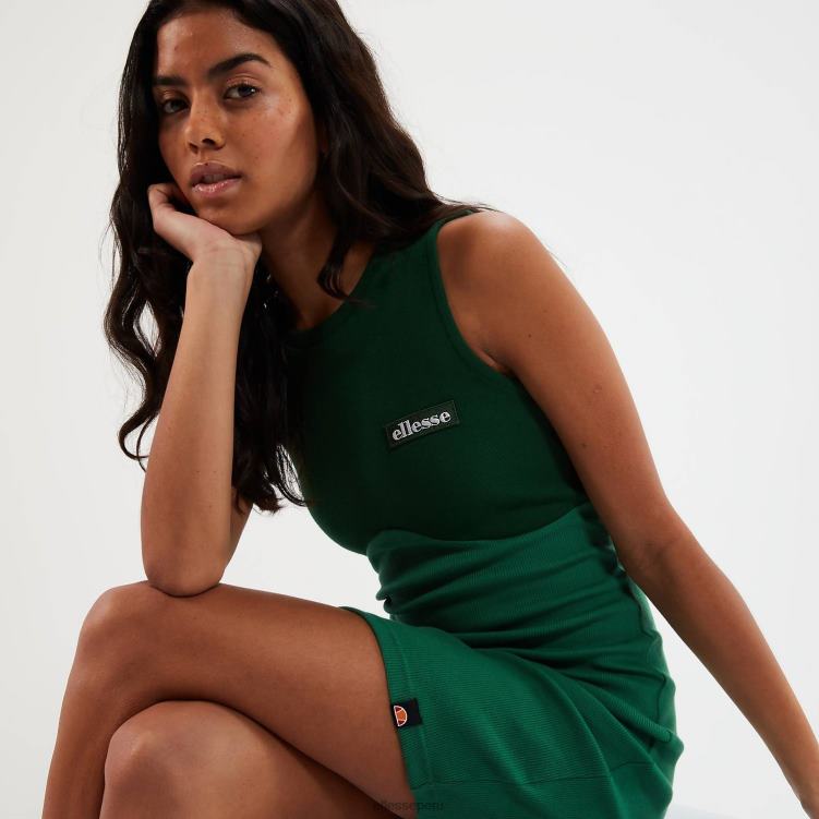 mujer vestido de muñeca ropa Ellesse verde PZZNT106