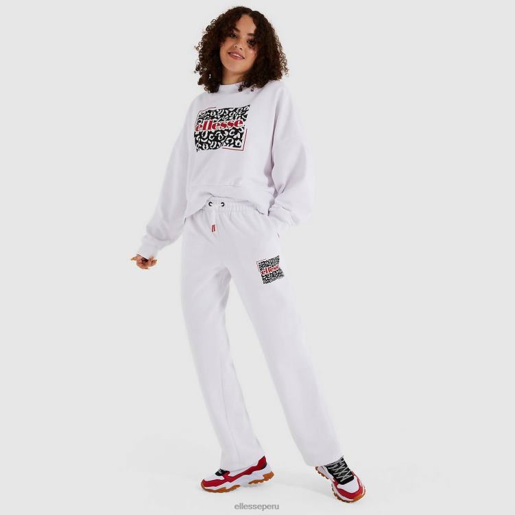mujer pantalón jogging zoo ropa Ellesse blanco PZZNT182