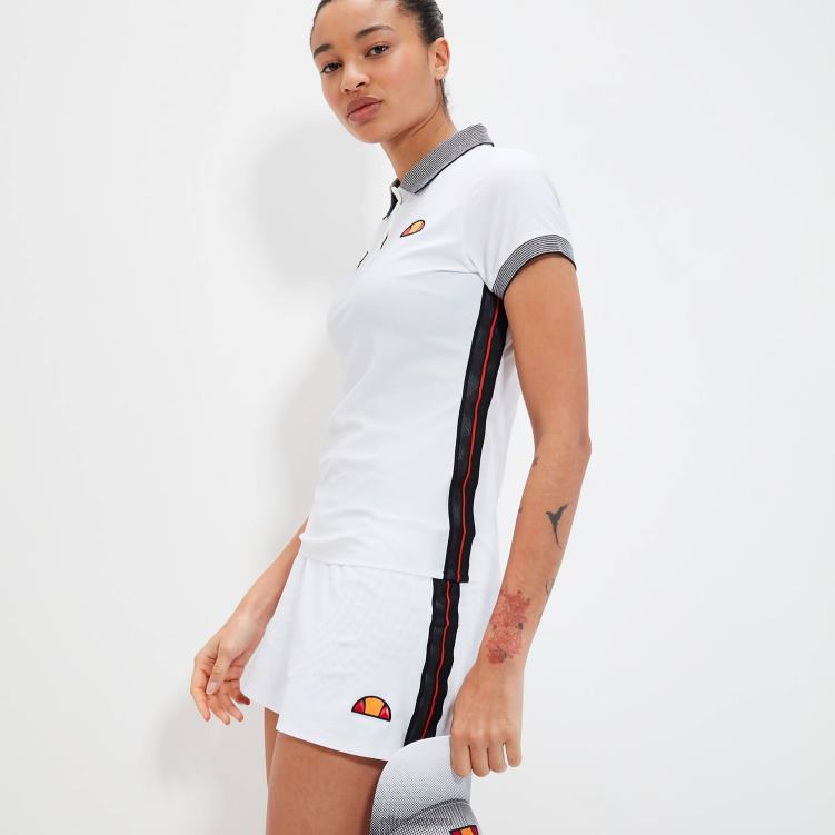 mujer polo berienne ropa Ellesse blanco PZZNT83