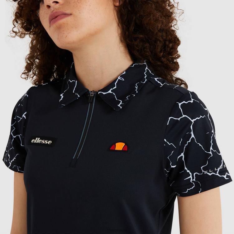 mujer polo de rique ropa Ellesse negro PZZNT229