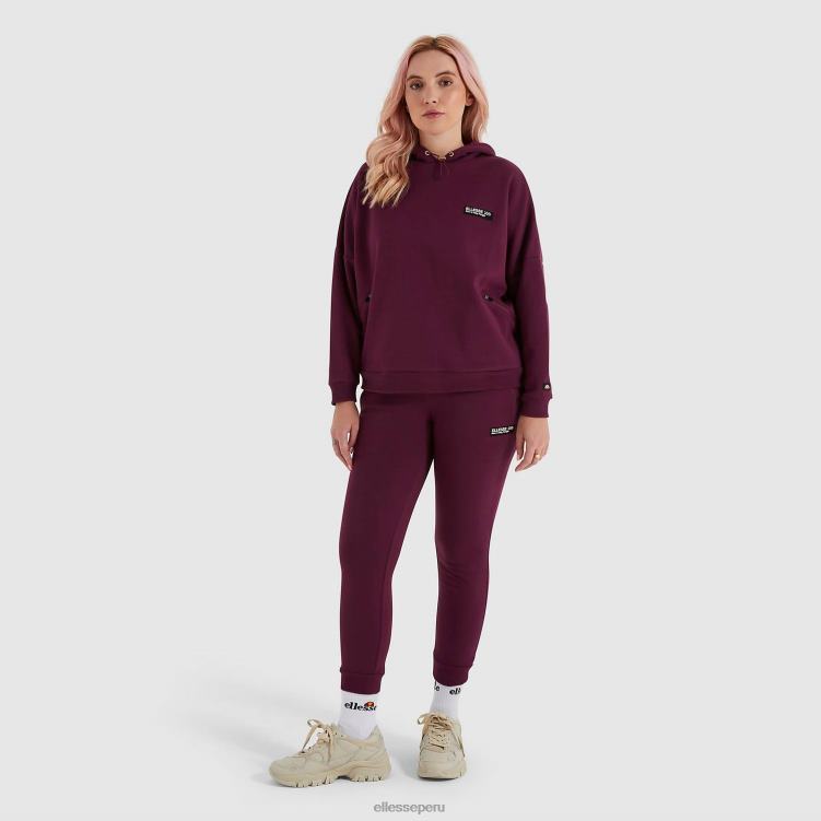 mujer sudadera con capucha semprevisa ropa Ellesse morado oscuro PZZNT175