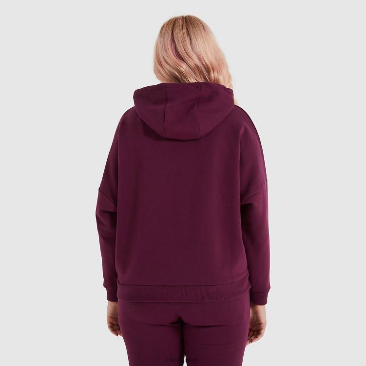 mujer sudadera con capucha semprevisa ropa Ellesse morado oscuro PZZNT175