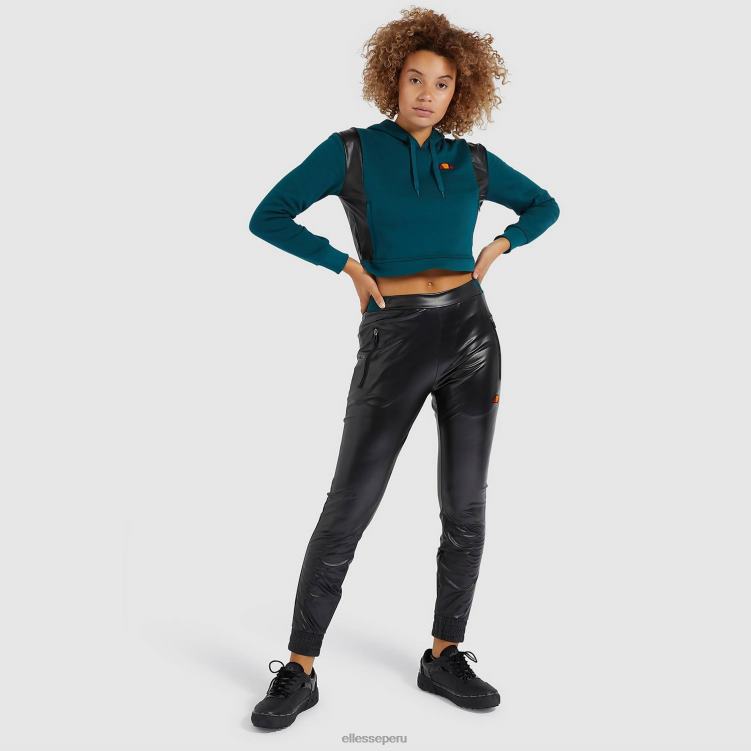 mujer sudadera corta con capucha fioci ropa Ellesse verde azulado PZZNT178