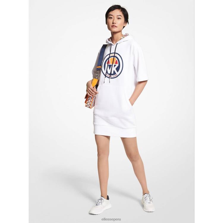 mujer vestido con capucha de mezcla de algodón mk ropa Ellesse logo PZZNT37