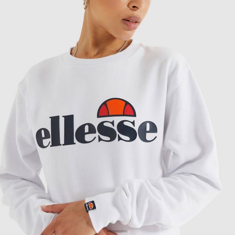 mujer sudadera agata ropa Ellesse blanco PZZNT31