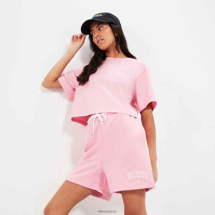 mujer sudadera corta guiditta ropa Ellesse rosa PZZNT20