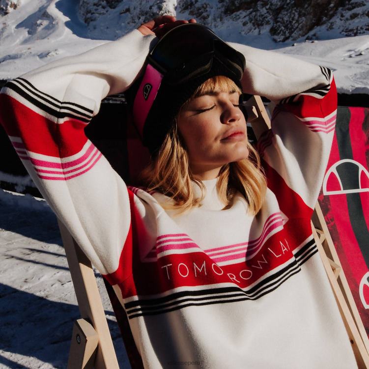 mujer sudadera de punto del mundo del mañana ropa Ellesse blanco PZZNT36