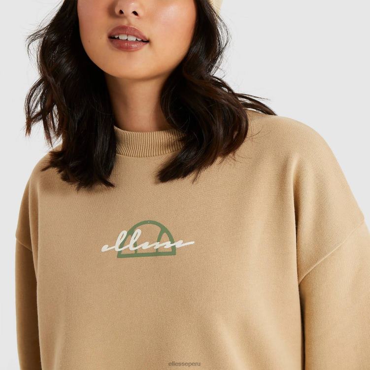 mujer sudadera suellen ropa Ellesse marrón claro PZZNT180